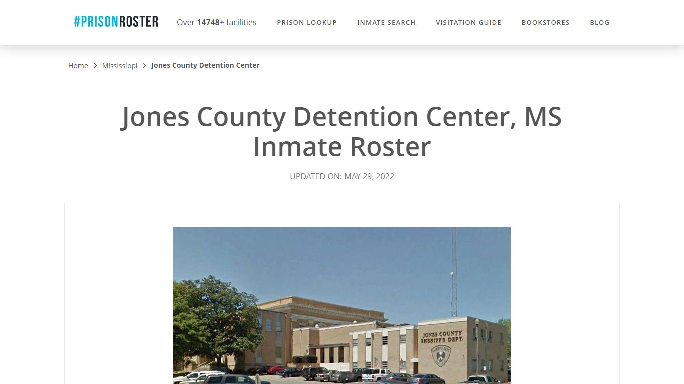 Jones County Detention Center, MS Inmate Roster